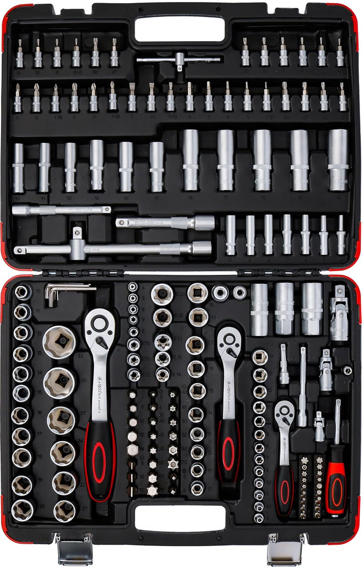 BGS Diy 2283 | Steckschlüssel-Satz | Antrieb 6,3 mm (1/4") / 10 mm (3/8") / 12,5 mm (1/2") | 172-tlg