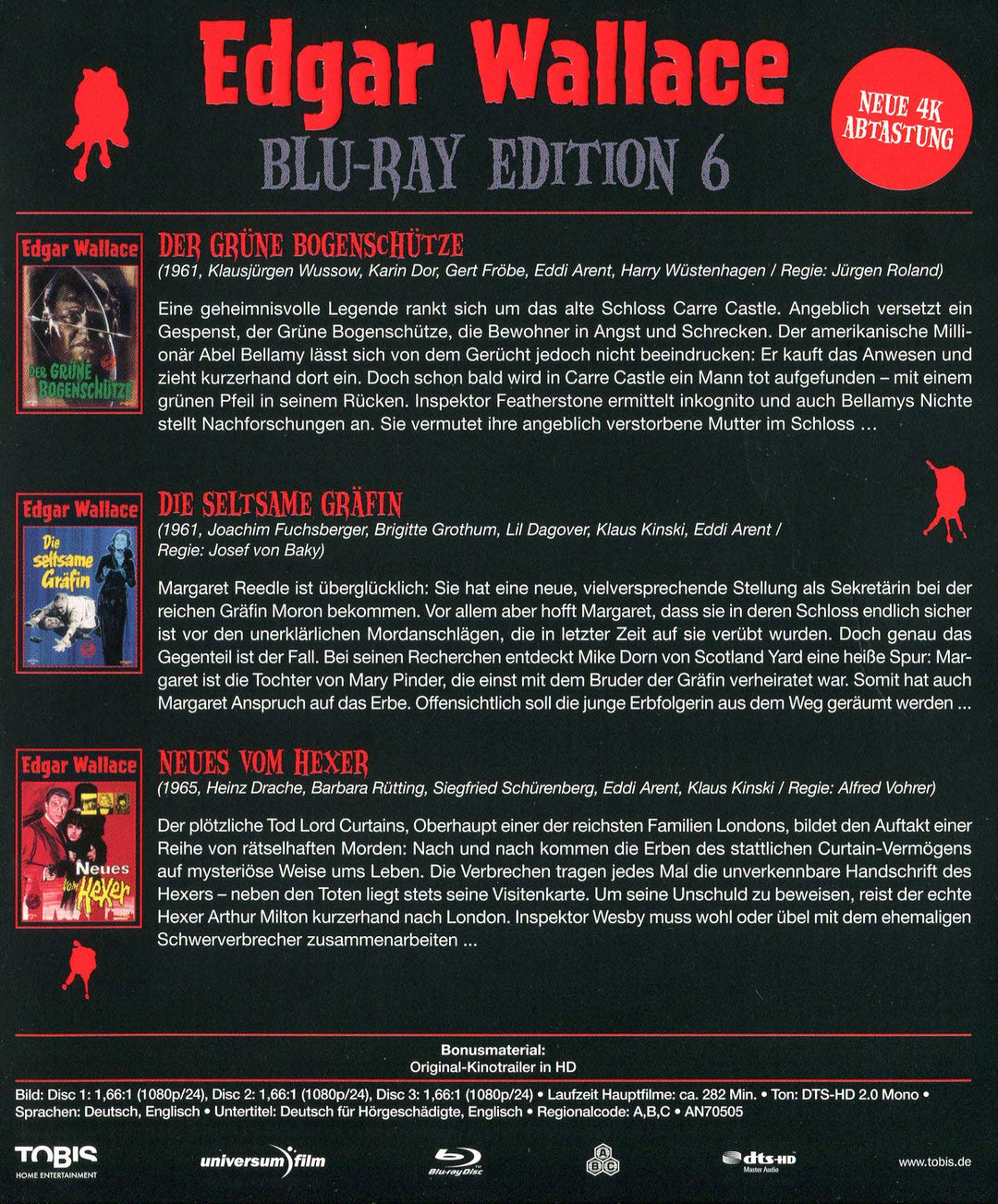 Edgar Wallace Edition 6 [Blu-ray], Blu-ray