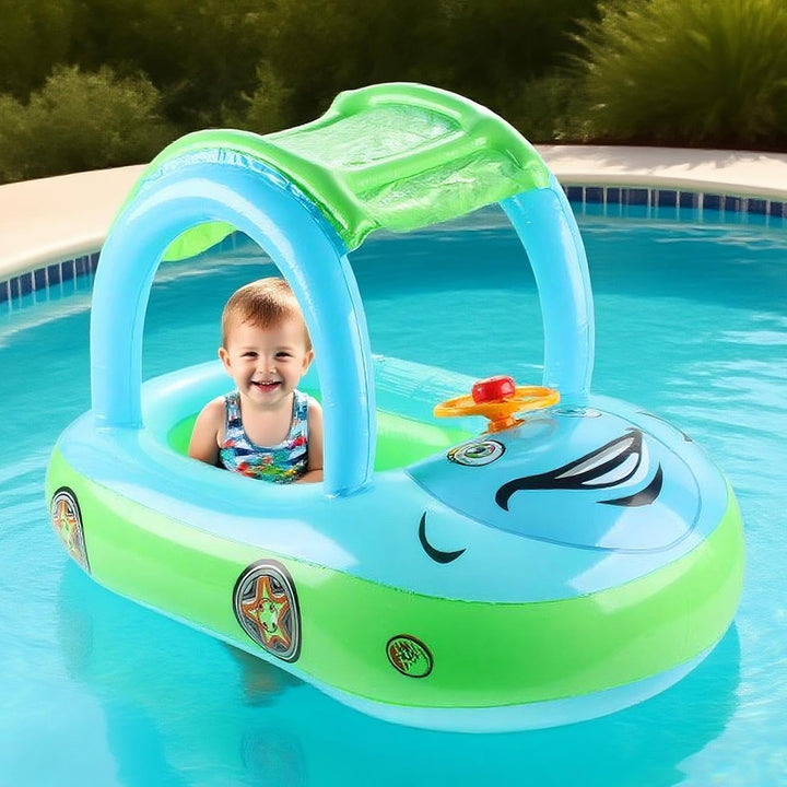 Poolschwimmer Für Kleinkinder – Schwimmschwimmer Für Kleinkinder Mit | Auto-Bootssitz, Aufblasbares