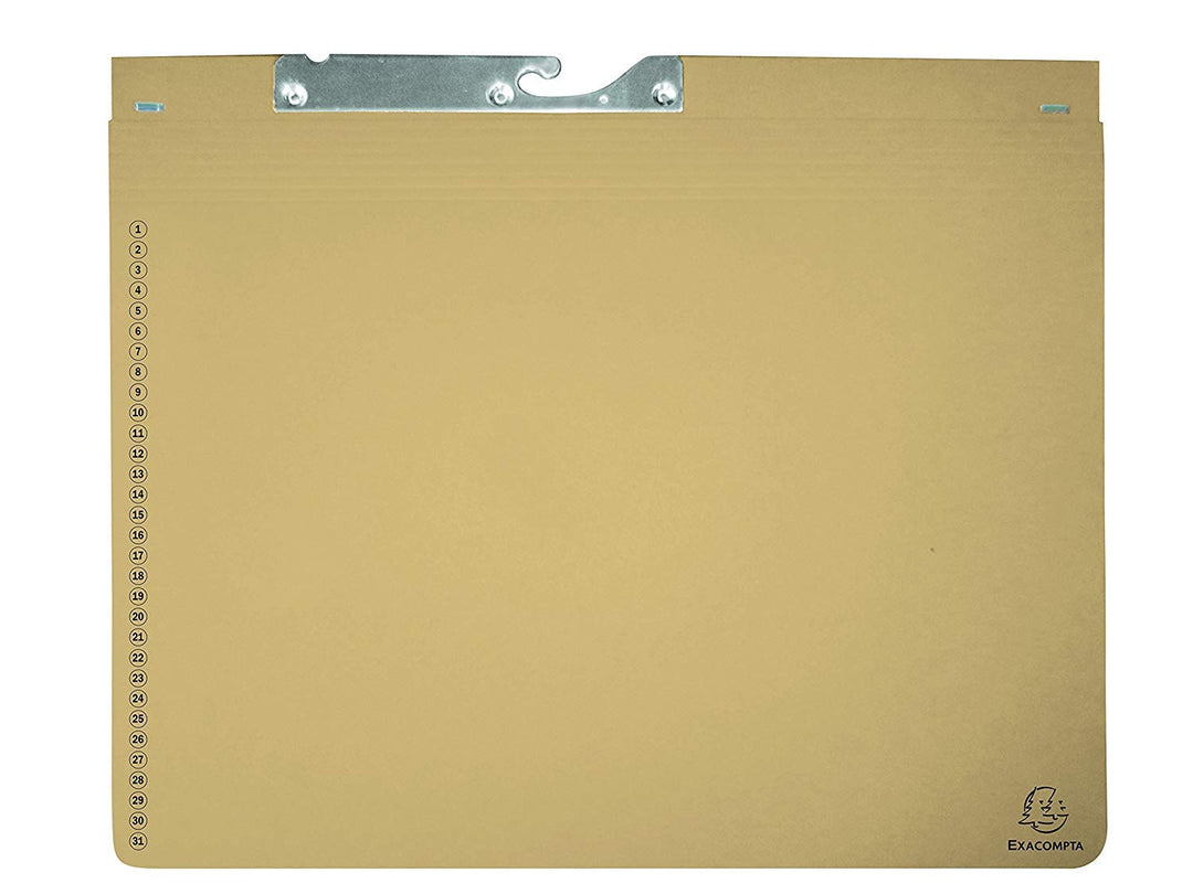 Exacompta 353222B 25er Pack Pendelhefter Exaflex aus extra starkem Recycling Karton, mit zwei Abheft