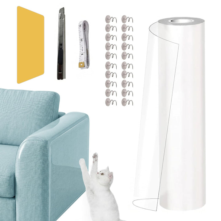 Kratzfolie Katzen Selbstklebend 5mx42cm,Transparent Kratzschutz Sofa Katze | Sofaschutz Katze, Katze