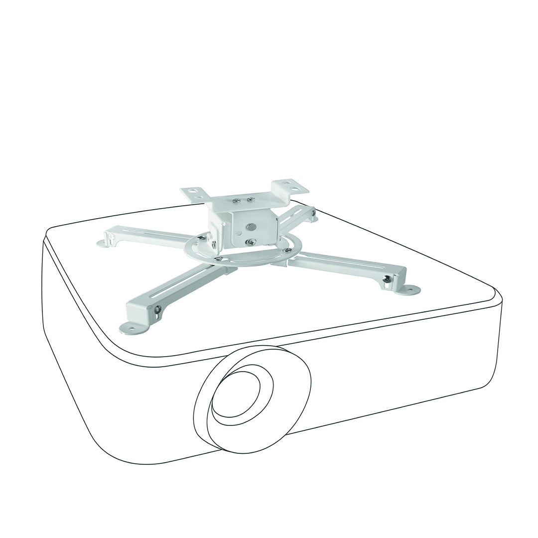 celexon neigbare Beamer-Deckenhalterung weiss Multicel 1000Pro - 10cm Deckenabstand - bis 15kg 10 cm