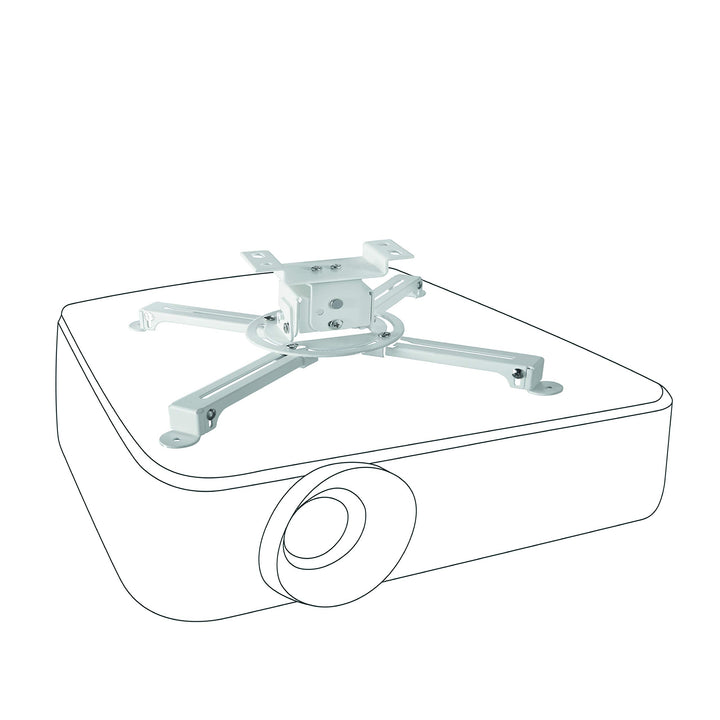 celexon neigbare Beamer-Deckenhalterung weiss Multicel 1000Pro - 10cm Deckenabstand - bis 15kg 10 cm