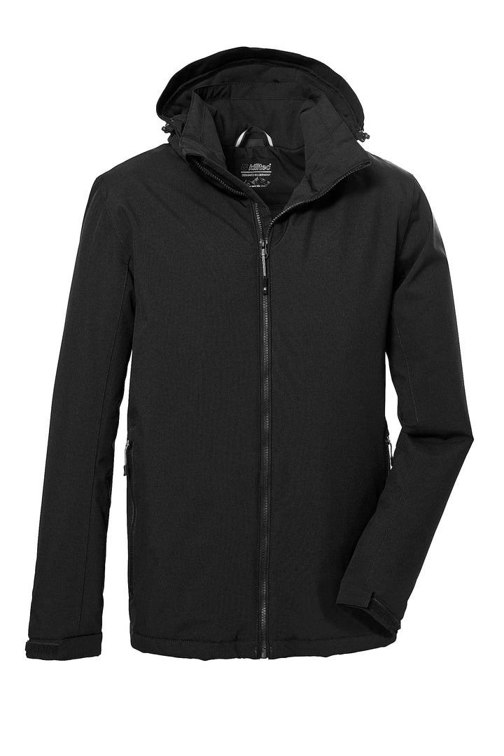 Killtec Herren Kow 22 Mn Jckt Funktionsjacke/Outdoorjacke mit abzippbarer Kapuze M Schwarz, M Schwar