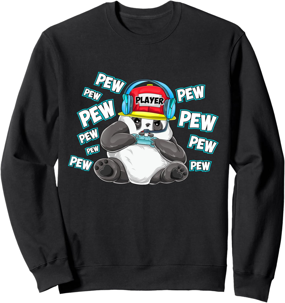 Gaming Panda Player Game Controller Gamerin Gamer Sweatshirt