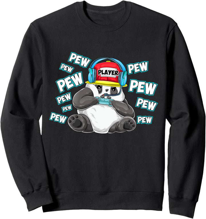 Gaming Panda Player Game Controller Gamerin Gamer Sweatshirt