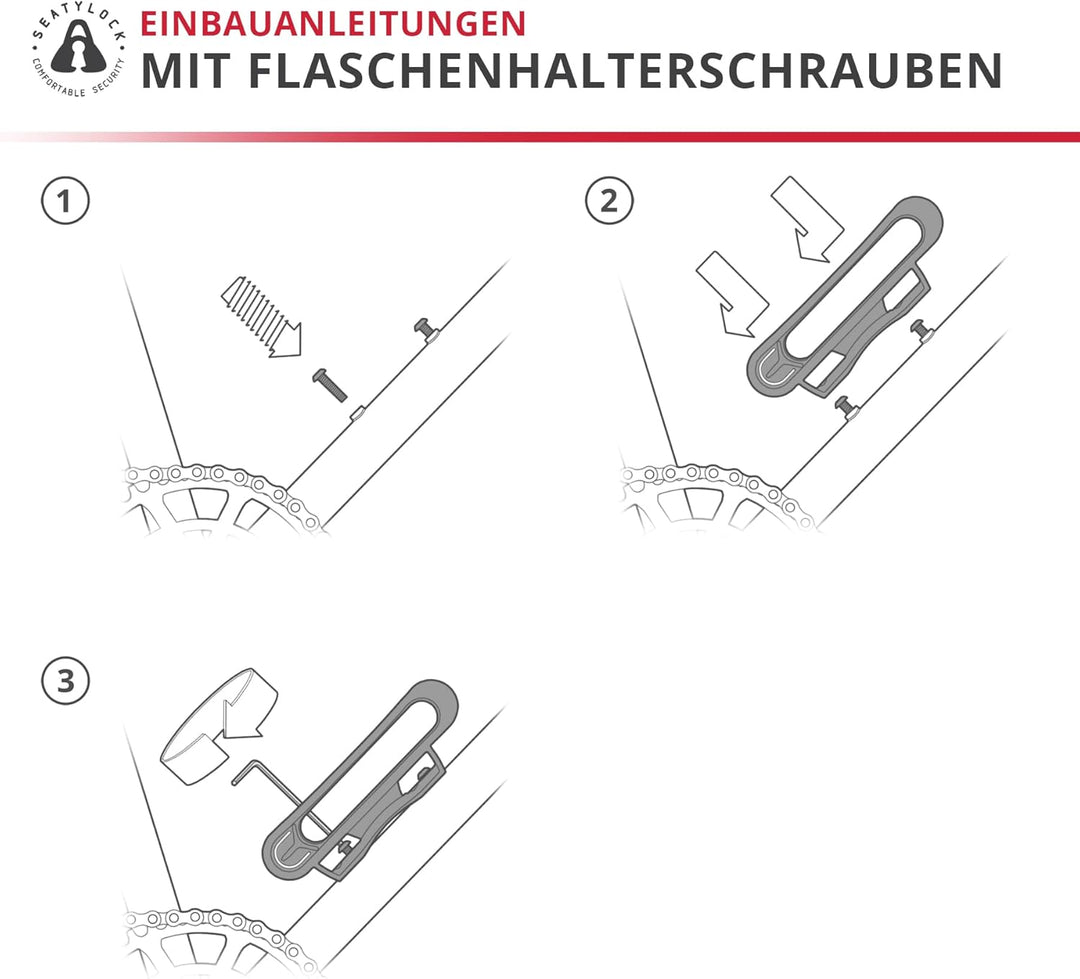 FoldyLock Compact Fahrradschloss-Halterung – ultraleichte Halterung für FoldyLock Compact Klappschlo