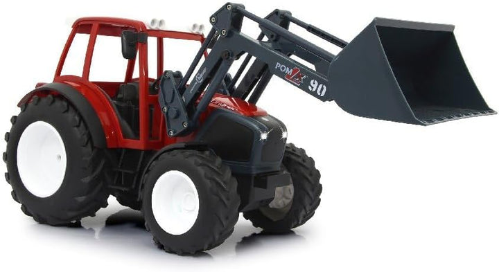 JAMARA 405050 - Lindner Geotrac mit Frontlader 1:16 2,4GHz - realistischer Motorsound (abschaltbar),