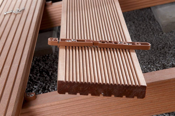 wolfcraft Verbinder-Set Terrassendielen „Verdecktes Verschrauben“, 700-tlg. I 6974000 I Verbinder fü