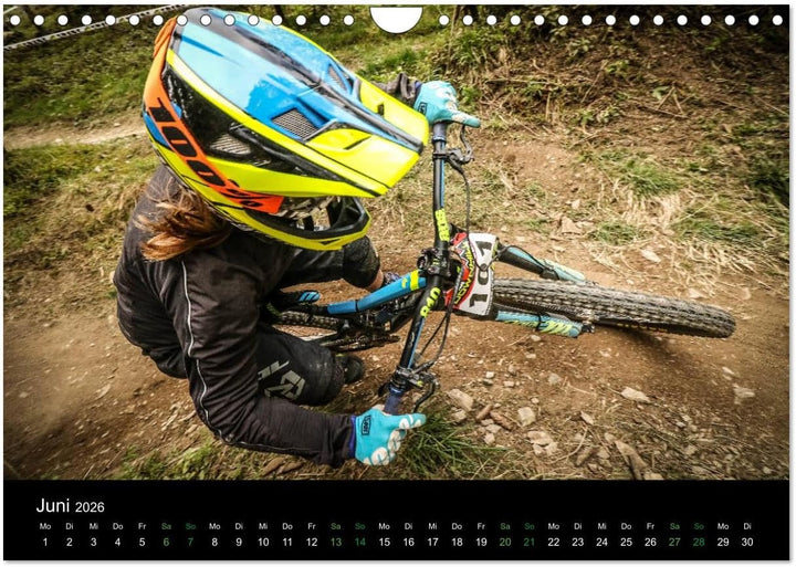 Downhill Racing 2026 (Wandkalender 2026 DIN A4 quer), CALVENDO Monatskalender: farbig, actionreich,