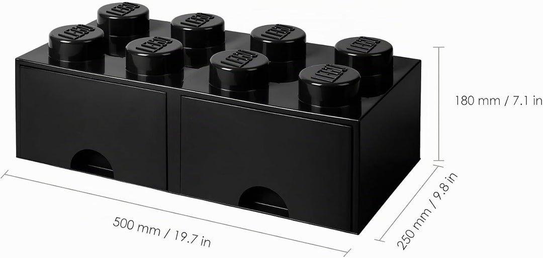 LEGO l4006bl. 00 Storage Brick 8 mit Schubladen Schwarz Multi, Multi