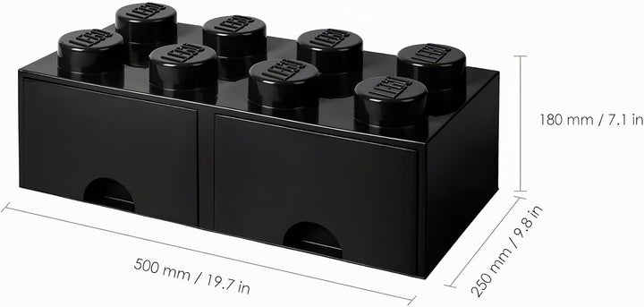 LEGO l4006bl. 00 Storage Brick 8 mit Schubladen Schwarz Multi, Multi