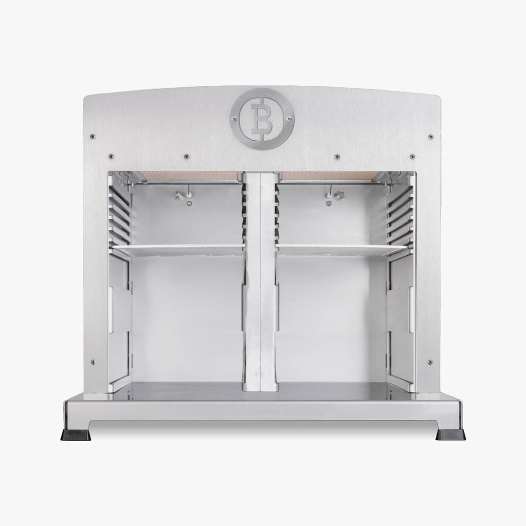 Beefer TwinPro mit herausnehmbarer Trennwand für doppelten GarraumI 800° Oberhitzegrill I Vollständi
