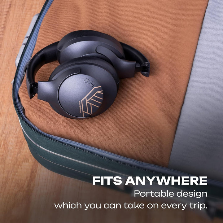 PowerLocus Bluetooth Kopfhörer Over Ear, 50 Std Spielzeit, 4 EQ-Modi, Kopfhörer Kabellos Faltbarer m