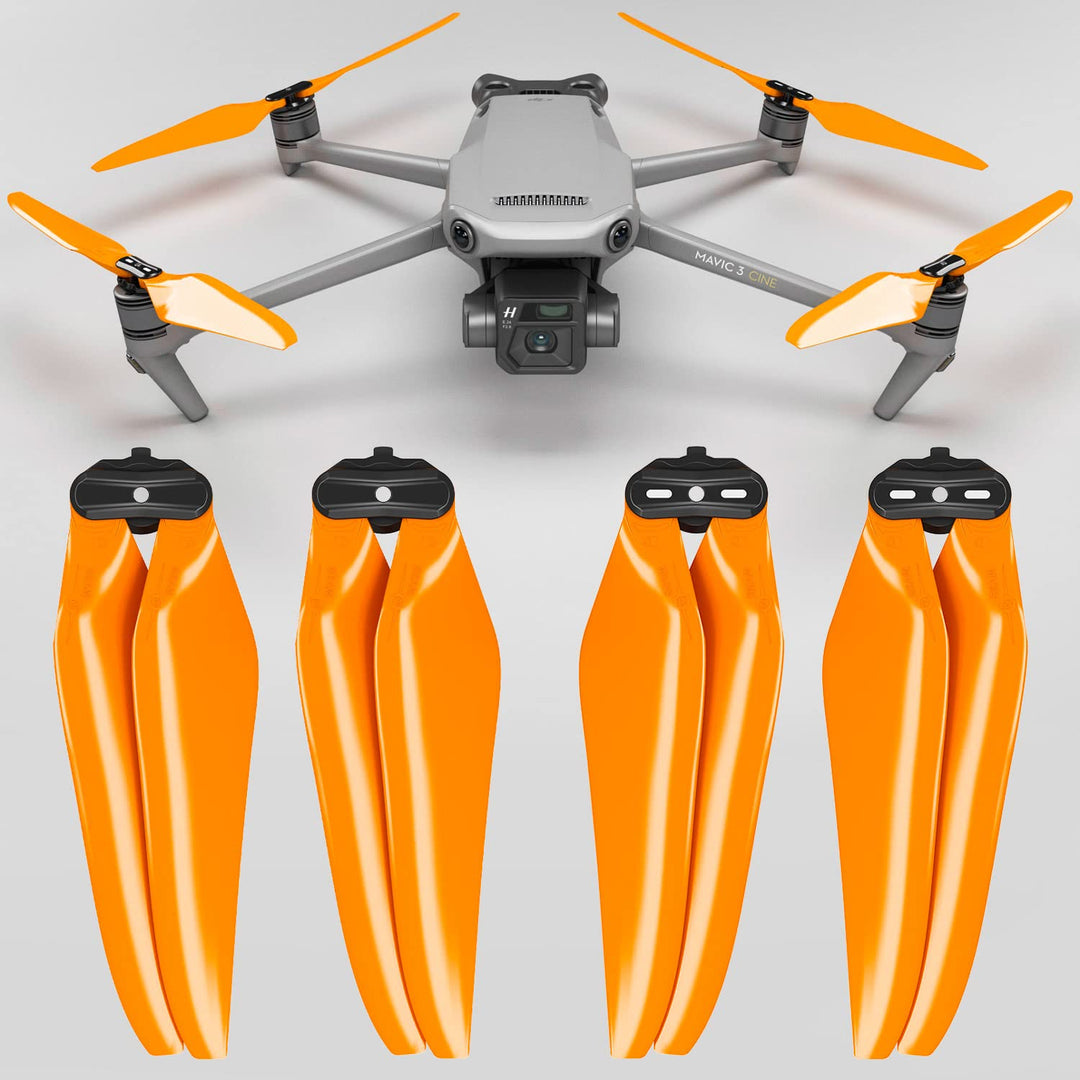 Master Airscrew Stealth Propeller kompatibel mit DJI Mavic 3 - Orange, 4 Stück, Orange