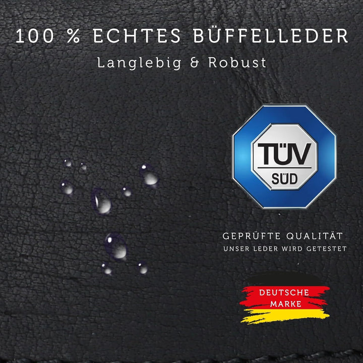 Gusti Satteltasche Leder – Wolfgang L. – Kleine Fahrradtasche Leder für Sattel, Lenker oder Gepäcktr