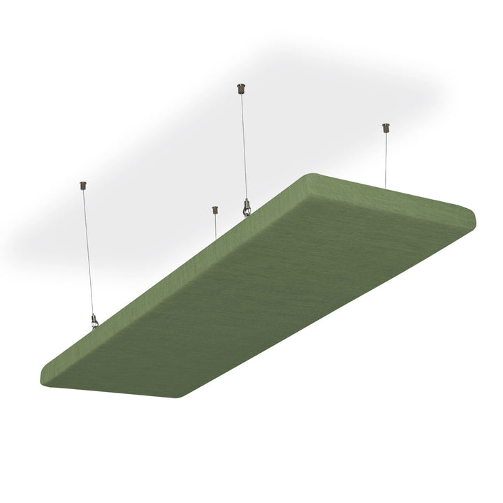 SILENT4® Schallabsorber Decke 114x33x5cm Akustikbild Akustikpaneele aus Akustikvlies, Seilmontage, m