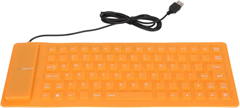 Annadue Leise Klappbare Gaming Tastatur, 85 Tasten Kabelgebundene USB Tastatur, Wasser und Staubabwe