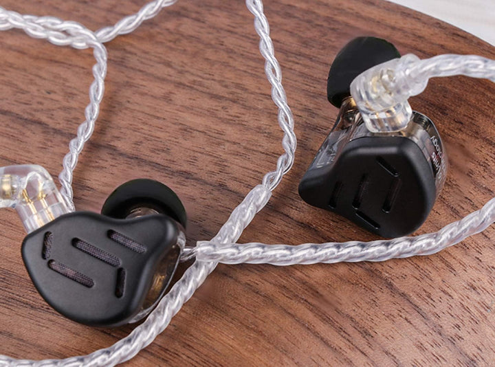 Linsoul KZ Zax 1DD+7BA Hybrid Driver HiFi in-Ear Earphones with Zin Alloy Shell, Detachable 2 Pin 0.