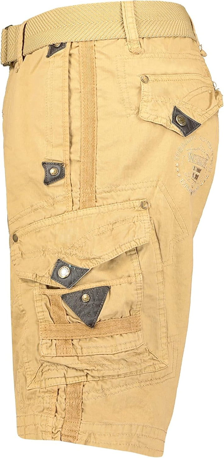 Geographical Norway Panoramique Men - Bermuda Mann Cotton - Shorts Herren Sport Cargo - Shorts Bermu