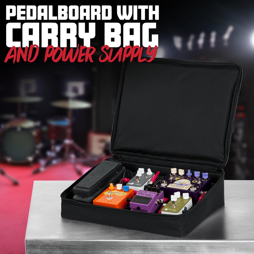 GATOR-Gehäuse Pedalbrett aus Holz 16,5 "x12" mit Nylonhülle und Netzteil 76 x 40,6 cm Holz, 76 x 40,