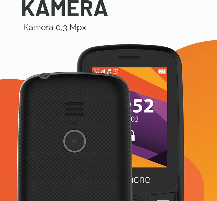 myPhone 6410 LTE 4G einfaches Telefon mit klarem Display und grossen Tasten, grosser 1400-mAh-Akku