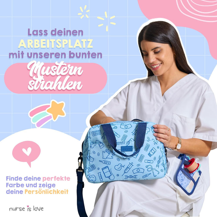 Nurse is Love Kühltasche Klein Für Krankenschwester, Lunchtasche, Lunch Bag, Thermotasche, Frühstück