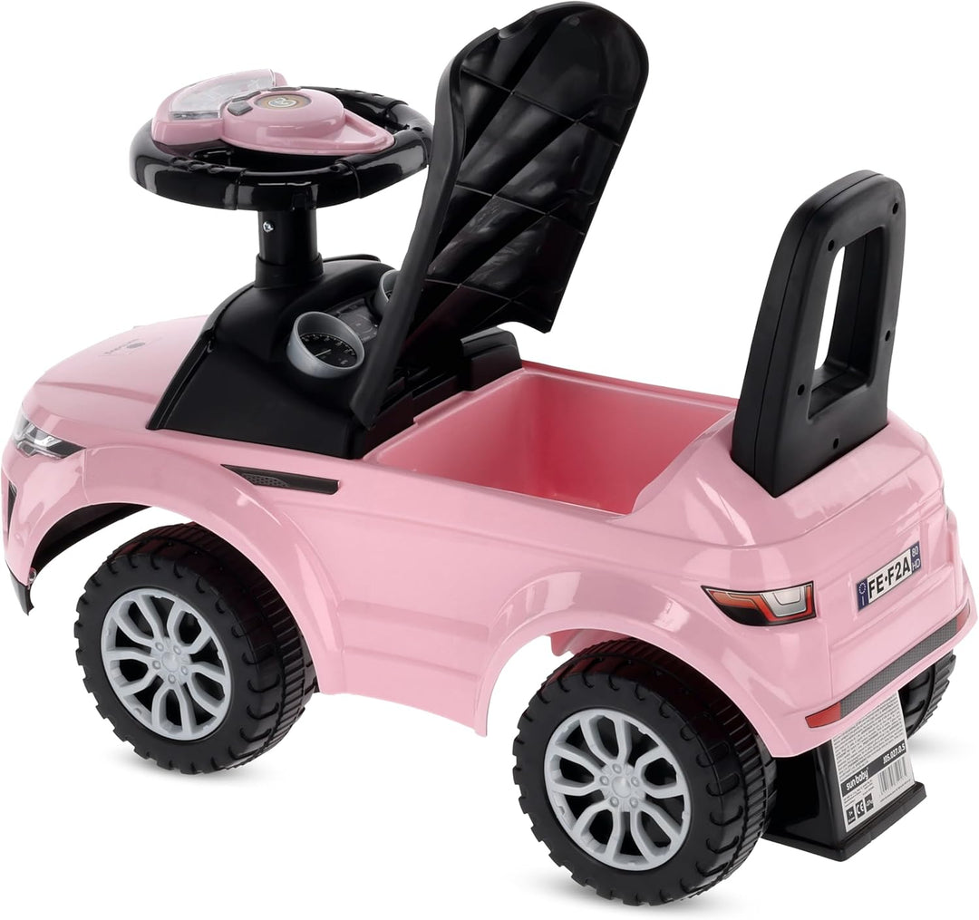 Rutschauto ab 1 Jahr, Kinderauto ab 12 Monaten, Baby Auto, Lauflernhilfe mit Hupe und Motorengeräusc