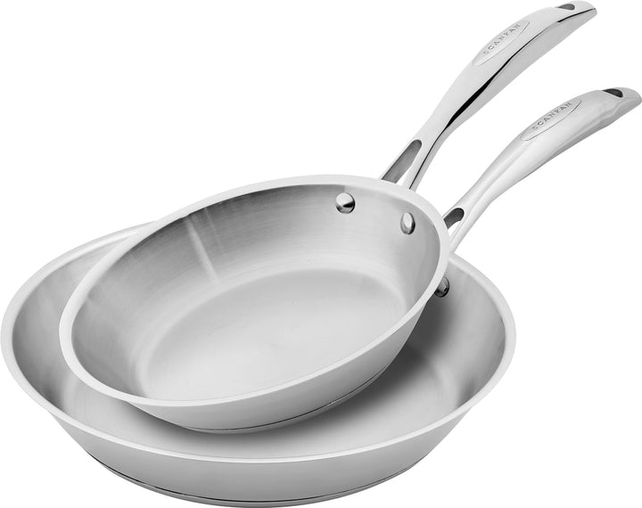 SCANPAN STS Edelstahl-Pfannen Set 20+28 cm | Multifunktionale Pfannen Induction mit Aluminiumkern, S