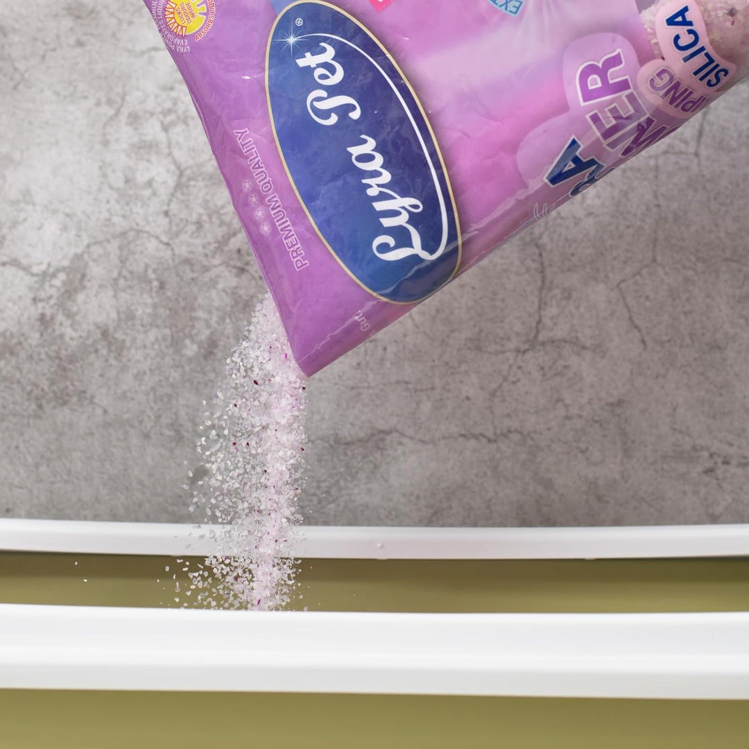Lyra Pet® | 6 x 5 L = 30 L Lyra Power Clumping Silica Silikat Katzenstreu | Stark Klumpend | Saubere