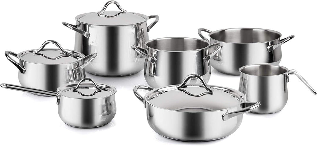 Barazzoni Sapore Italiano Batteria Batteria 11 pezzi silber/schwarz, Batteria 11 pezzi