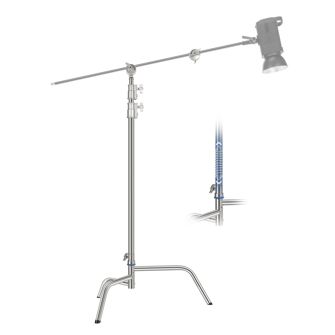 Neewer SC320Q SC320Q C-Ständer aus Edelstahl, strapazierfähig, mit Galgenarm, schnelle Einrichtung,