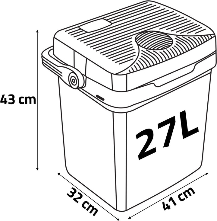 Berdsen Kühlbox Auto Camping Kühlschrank Für Auto LKW Boot Elektrisch Kühlung Bis 0°C Mit Wärmefunkt