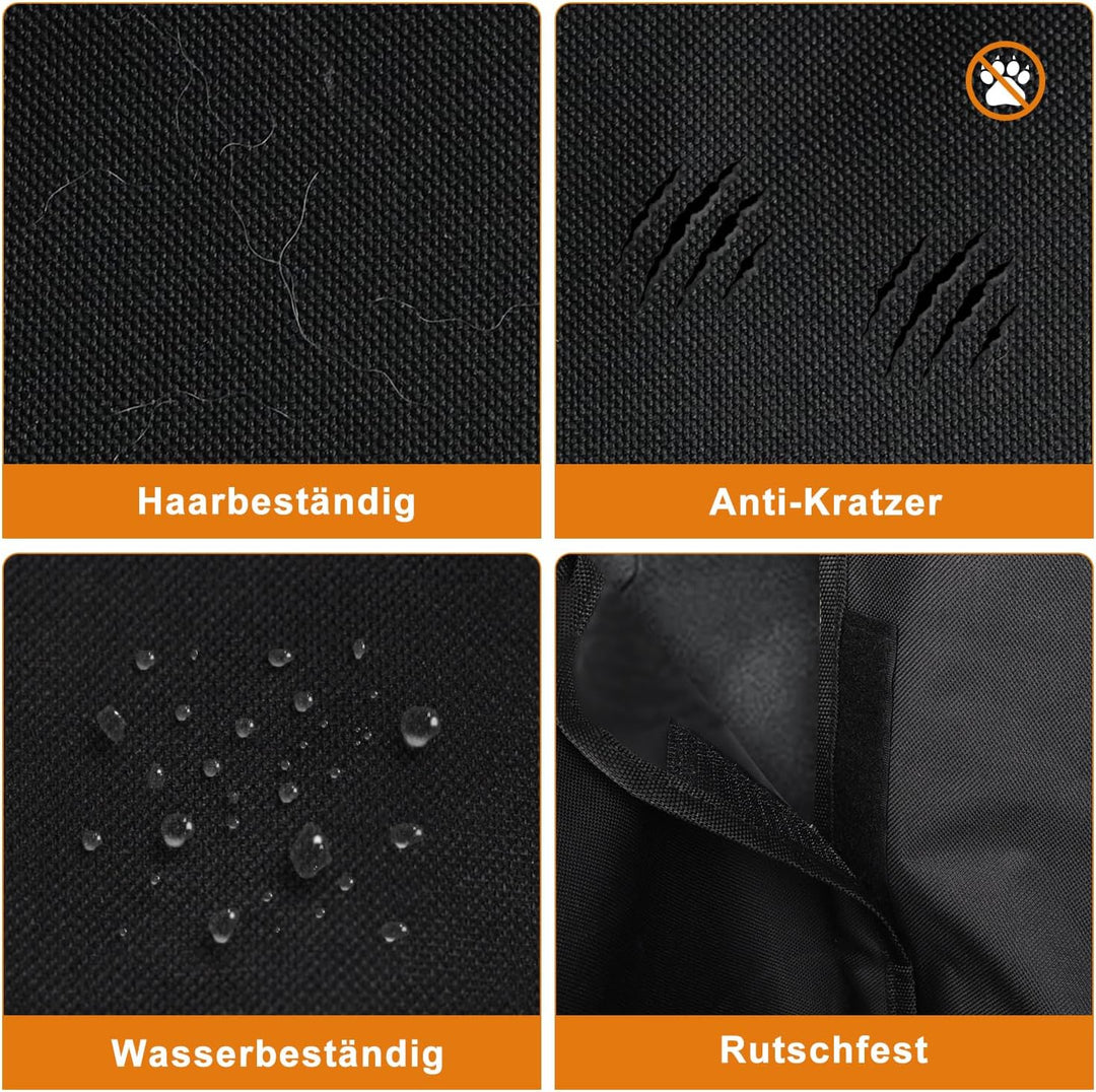 Alfheim Kofferraumschutz Hund - wasserabweisend & pflegeleicht - Universal Ideale Autodecke - Schwar