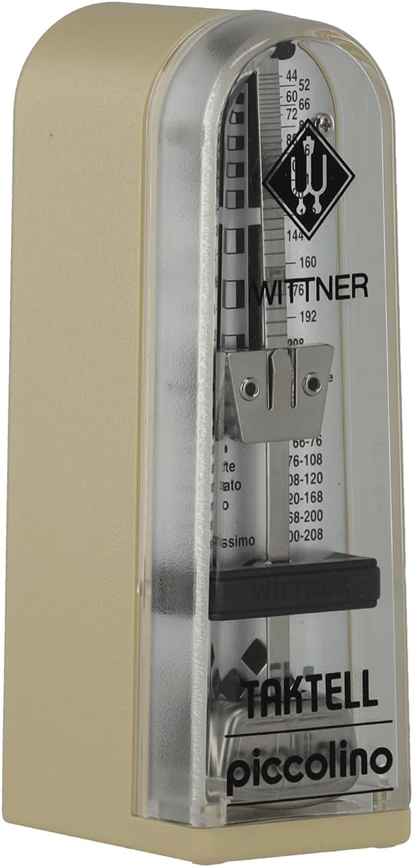 Wittner Metronom 890121 Kunststoffgehäuse ohne Glocke Taktell Piccolino elfenbein, elfenbein