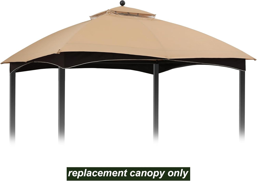 ABCCANOPY Ersatz-Ober- und Stangenabdeckungen für #GF-12S004B-1 Polyester New Beige, Polyester New B