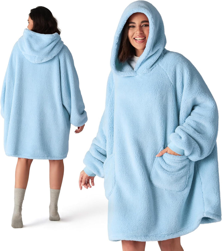 BEDSURE Hoodie Decke mit Ärmeln Deckenpullover - Tragbare Decke zum Anziehen als Geschenke für Fraue