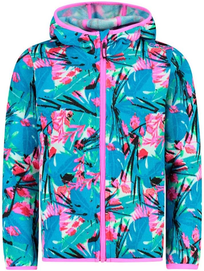 CMP Mädchen Kinderjacke mit Fester Kapuze KID G JACKET FIX HOOD 164 Hawaiianisch-lila Fluo, 164 Hawa