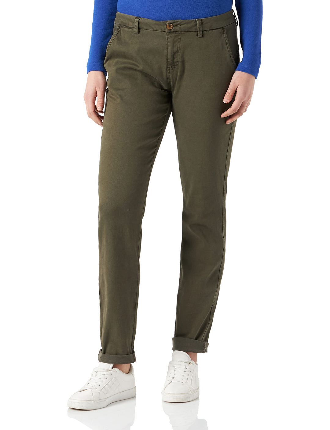 Timezone Damen Regular Madisontz Freizeithose 25W Grey Olive, 25W Grey Olive