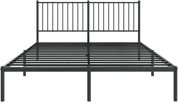 Tidyard Bettgestell mit Kopfteil Metallbett Gästebett Doppelbett/Einzelbett Bett Bettrahmen Schlafzi
