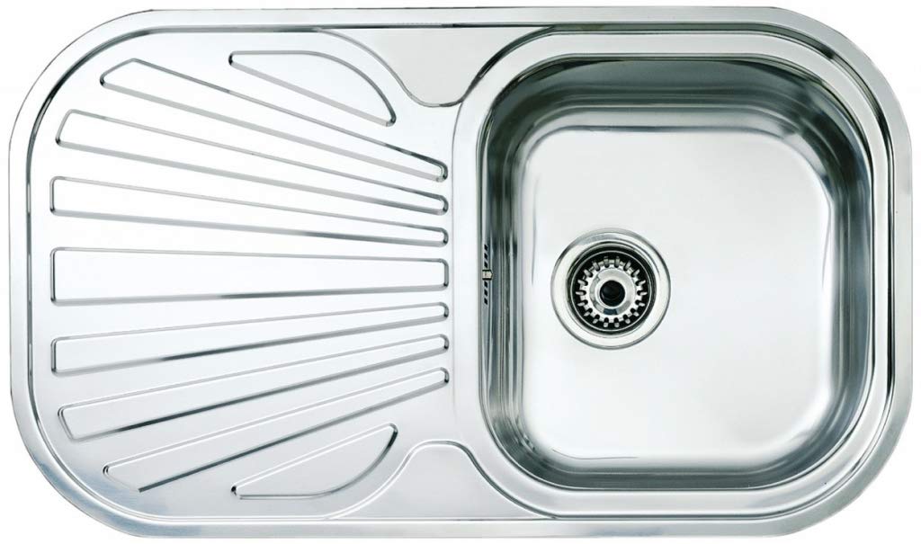 STYLO 1C 1E REV Fregadero inox cubeta y escurridor, 170mm, Mueble 45