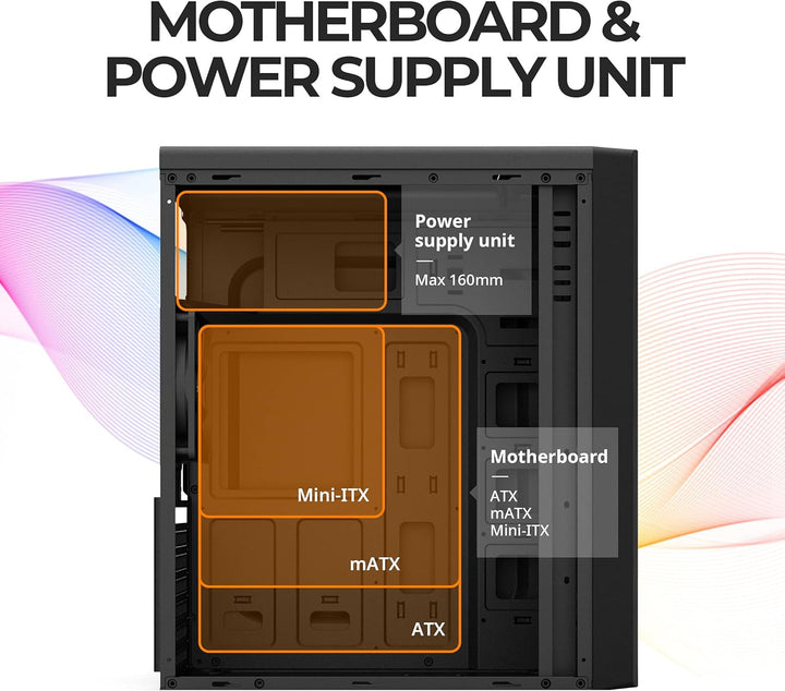 Zalman T6 Midi-Tower ATX Computer Tower, Gut Gelüftet bei Gutem Airflow, PC Full Tower mit Vorinstal