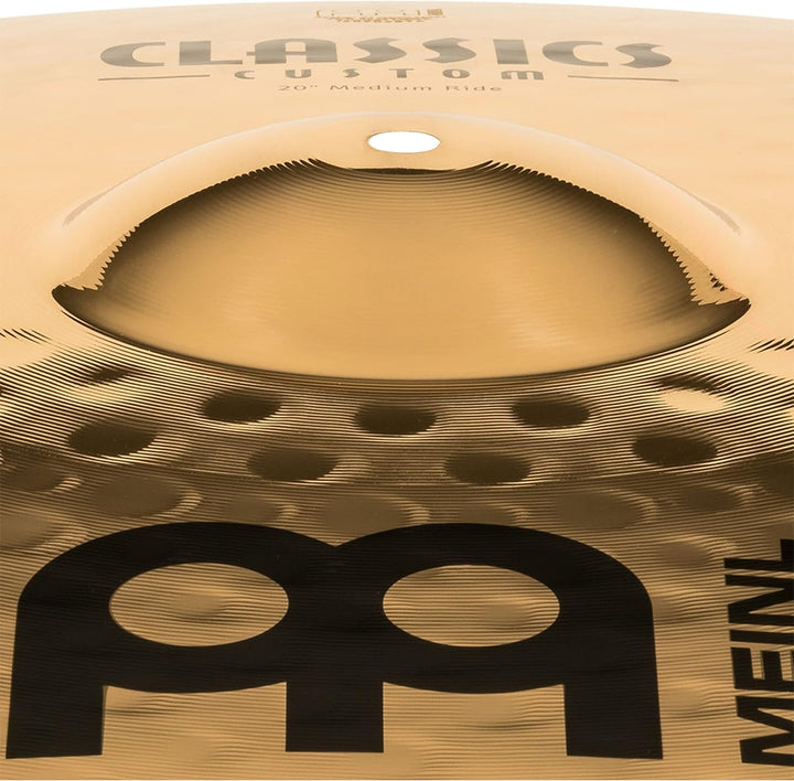 Meinl Cymbals Classics Custom Brilliant Ride Medium 20 Zoll (Video) Schlagzeug Becken (50,80cm) B12