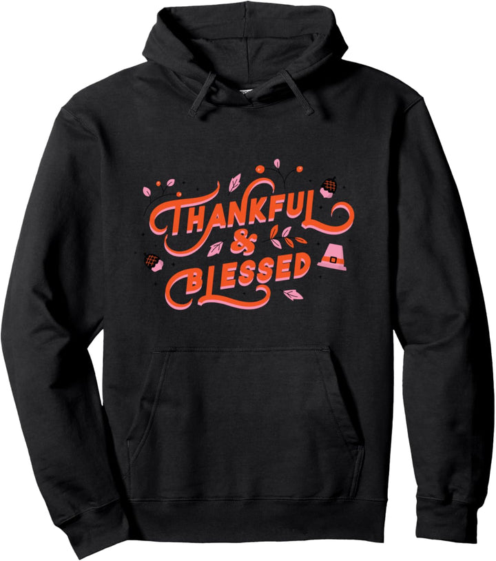 Thankful & BlessSED Thanksgiving Gratitude Meme Pullover Hoodie