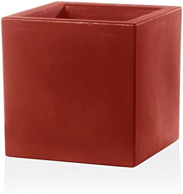 TERAPLAST Blumentopf Schio Cubo 25 cm Made in Italy recyclebar 25 cm Anthrazit, 25 cm Anthrazit
