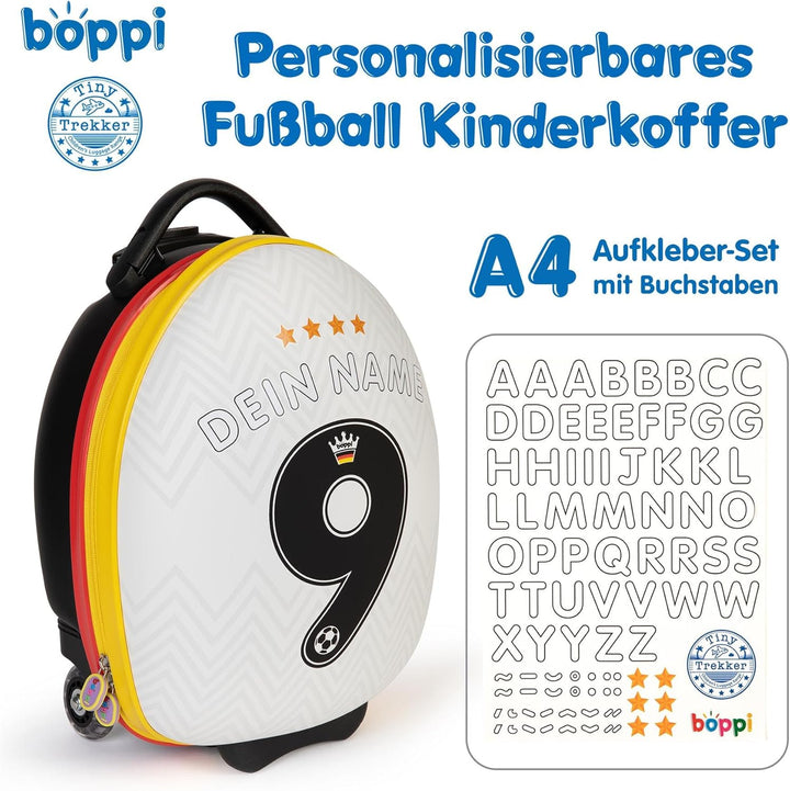 boppi Tiny Trekker Kinderkoffer mit Rollen 17L | Leichter Reisetrolley für Kinder Handgepäck Grösse