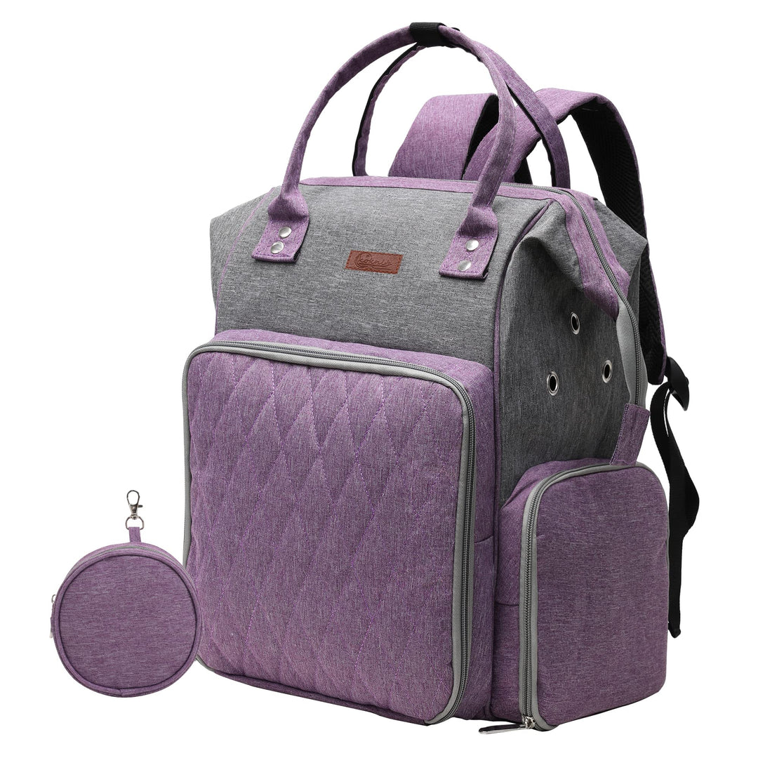 KOKNIT Stricktasche mit grossem Fassungsvermögen, tragbare Häkeltaschen und Tragetaschen, Organizer