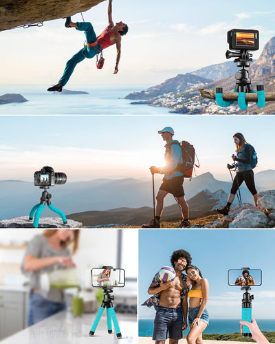 UBeesize Handy Stativ, Mini Stativ für Smartphone und Kamera, Tripod iPhone mit Bluetooth Handy Stat