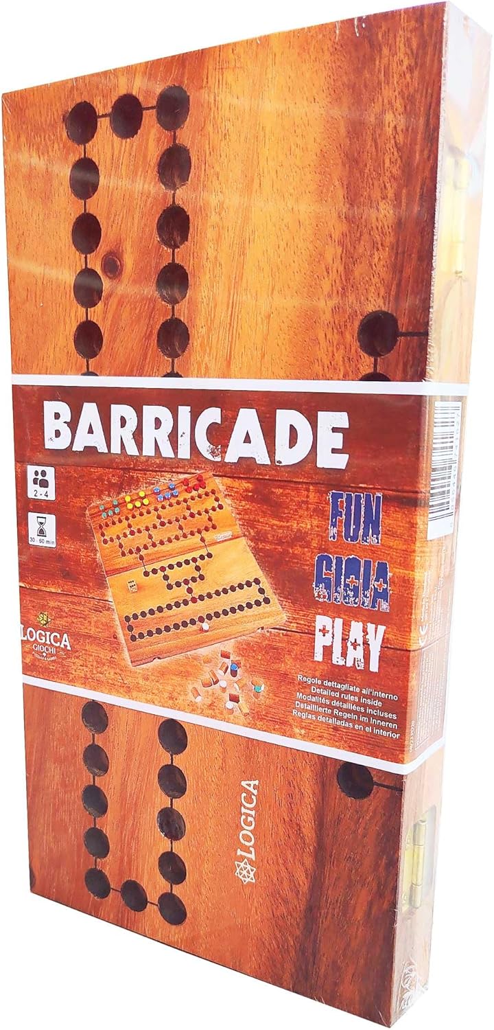 Logica Spiele Art. Malefiz - Brettspiel aus Holz - Strategiespiel für 2/4 Spieler - Familienspiel