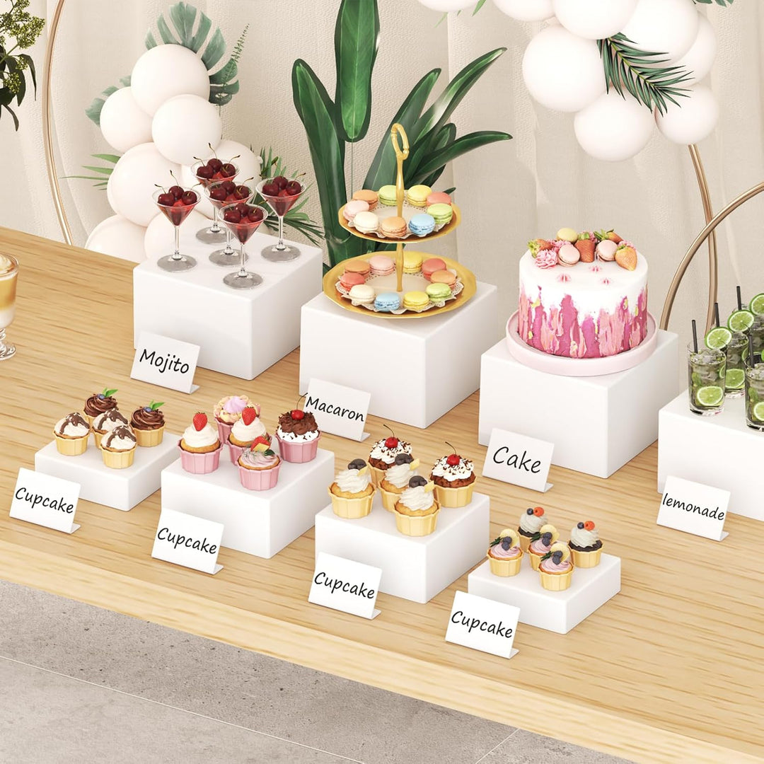 Lifewit Buffet Ständer bis zu 21 cm/8", 8 Stück Kunststoff Display Ständer für Cupcake Dessert Torte